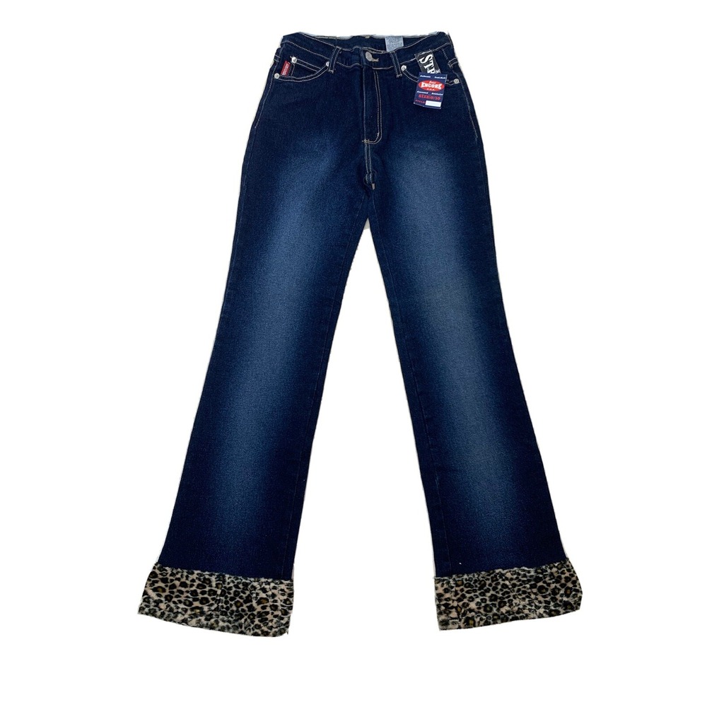 Encore Skinny Denim Jeans Women's‎ Size 9/10 approx 24x31 Blue 5-Pocket Low Rise